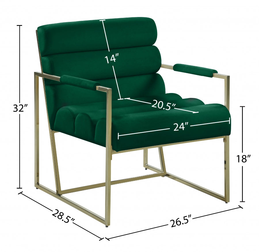 Wayne Velvet Upholstered Accent Chair