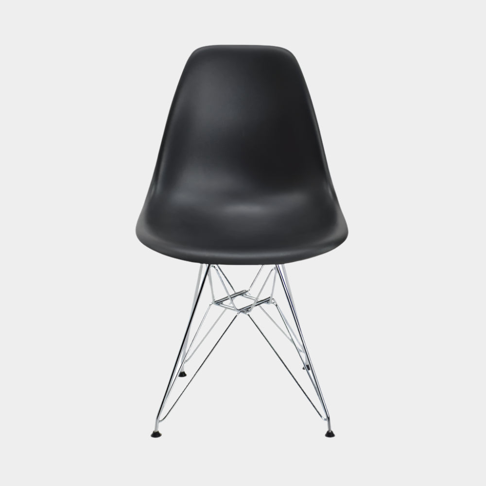 Eames Eiffel Molded Plastic Kids Chair - Chrome legs