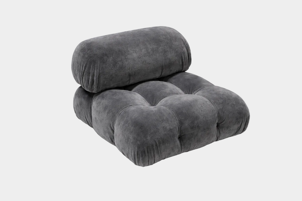 Mario Bellini Velvet Lounge Chair