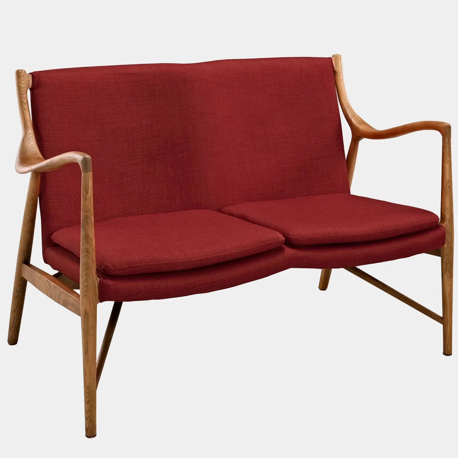 Makeshift Upholstered Fabric Loveseat