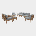 Marina 10 Piece Outdoor Patio Teak Set