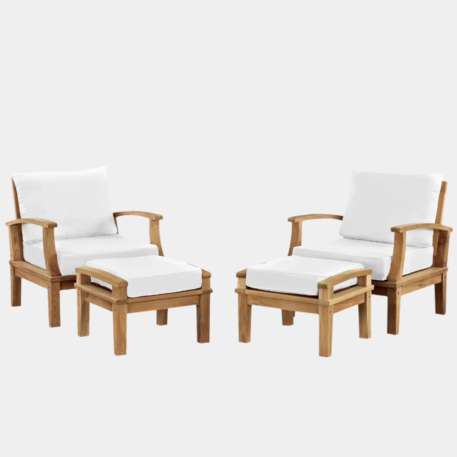 Marina 4 Piece Outdoor Patio Teak Set