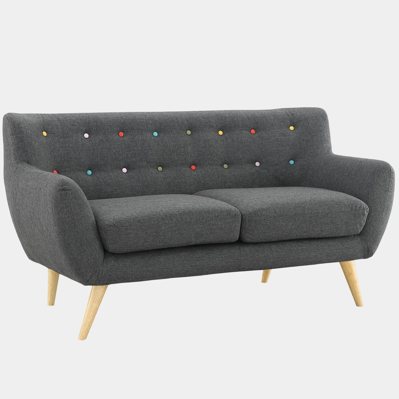 Remark Upholstered Fabric Loveseat
