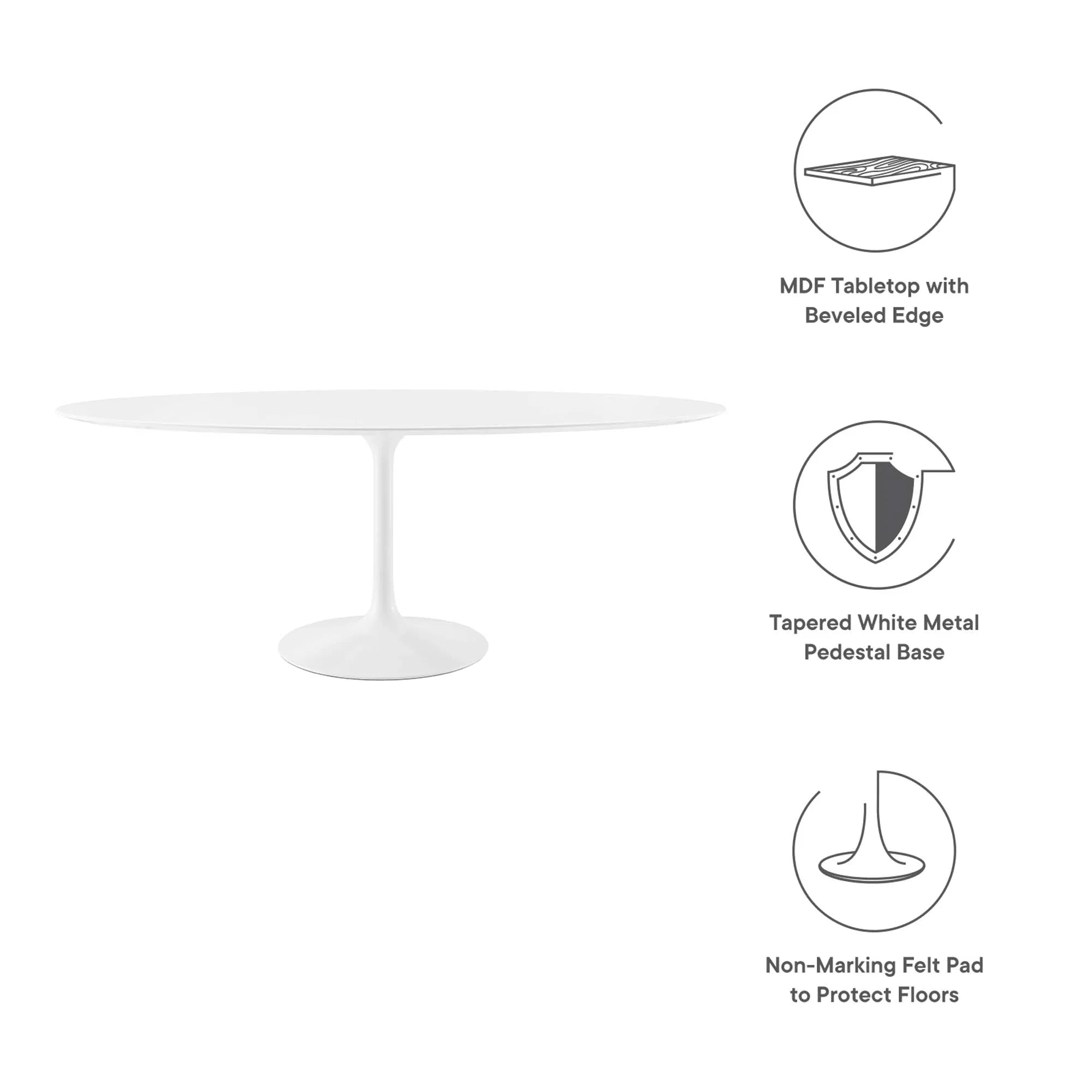 Lippa Oval Wood Dining Table