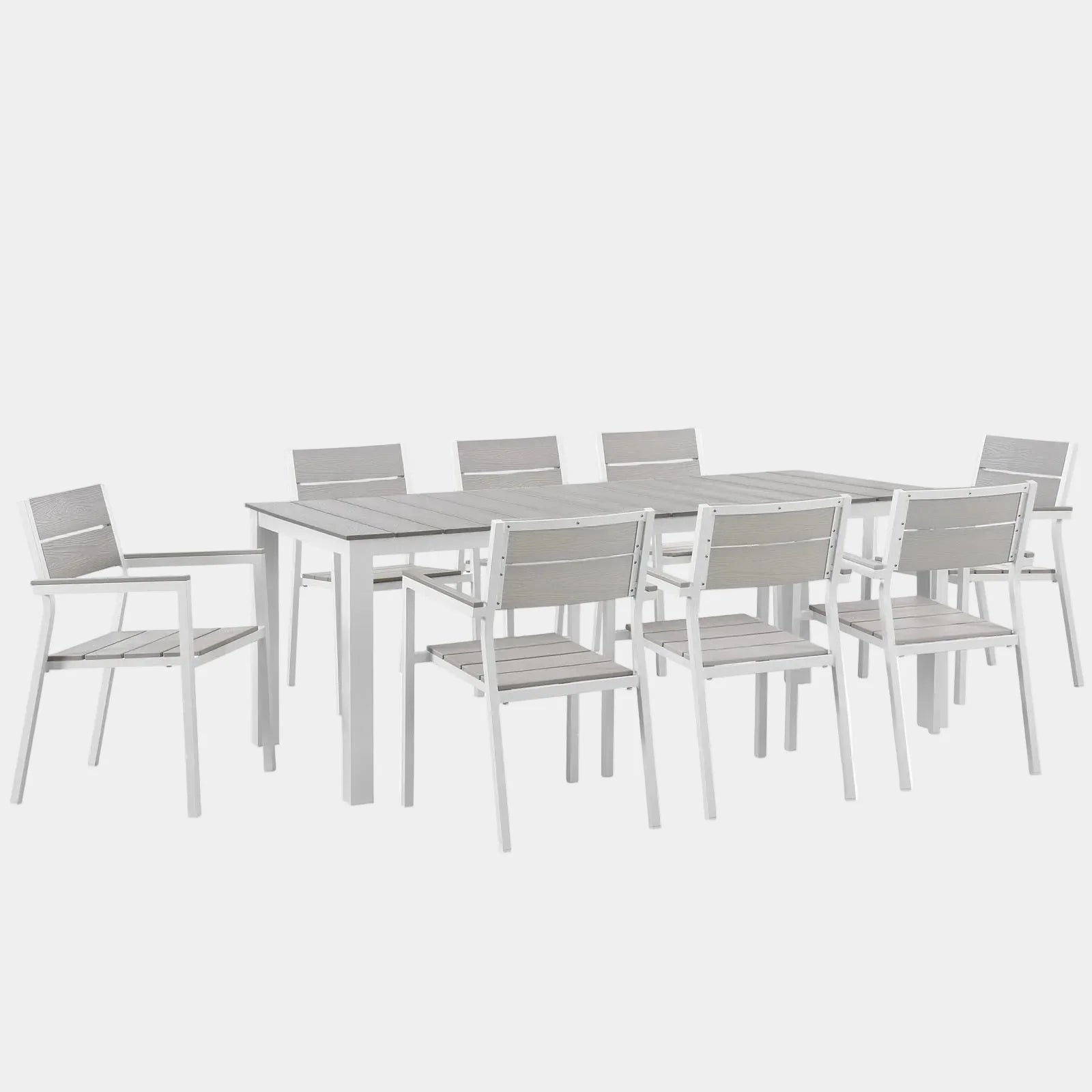 Maine 9 Piece Outdoor Patio Dining Set