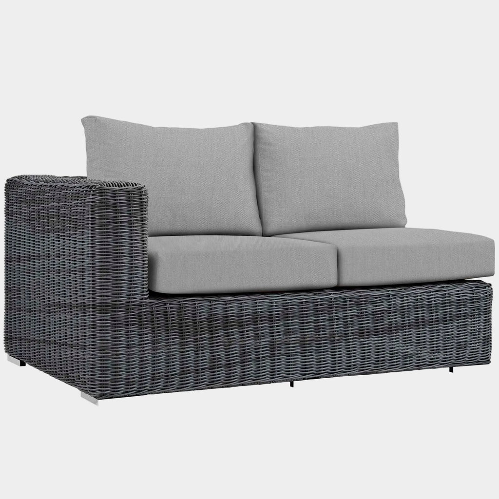 Summon Outdoor Patio Sunbrella® Left Arm Loveseat