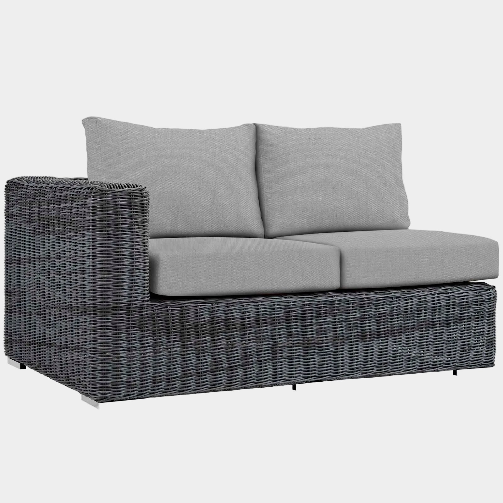 Summon Outdoor Patio Sunbrella® Left Arm Loveseat
