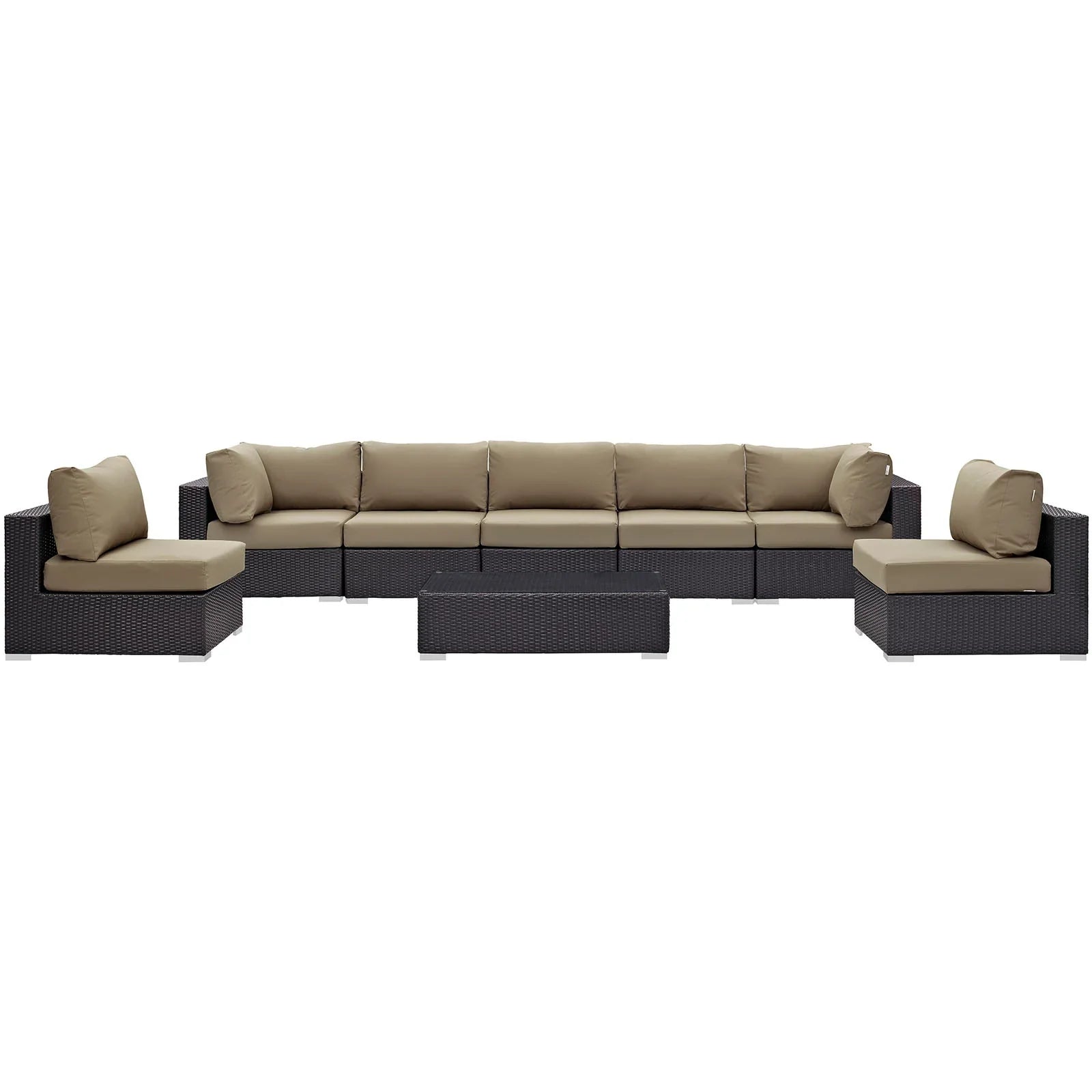 Convene 8 Piece Outdoor Patio Sectional Set