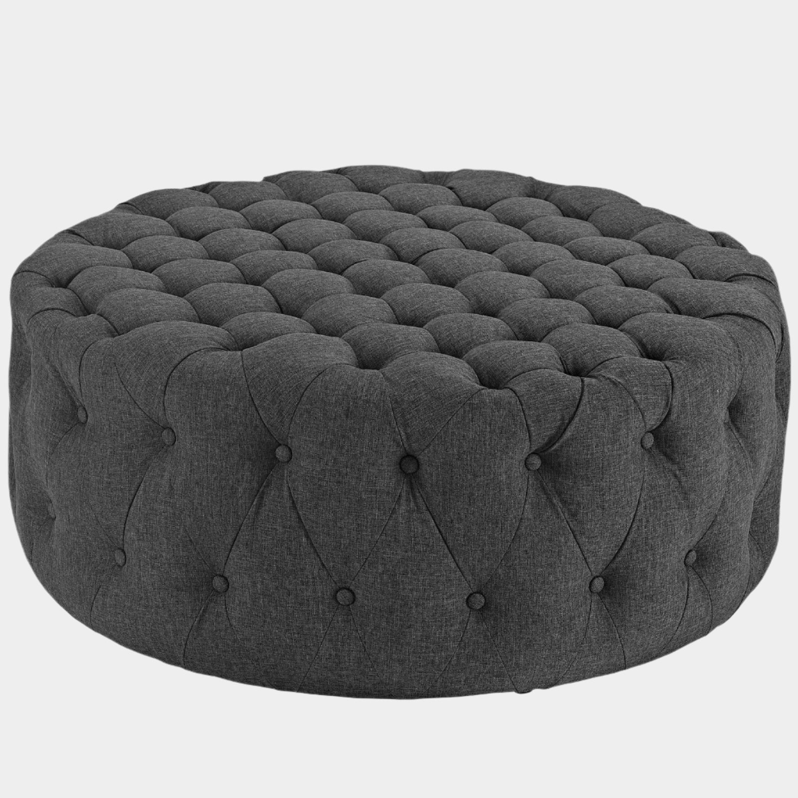 Amour Upholstered Fabric Ottoman