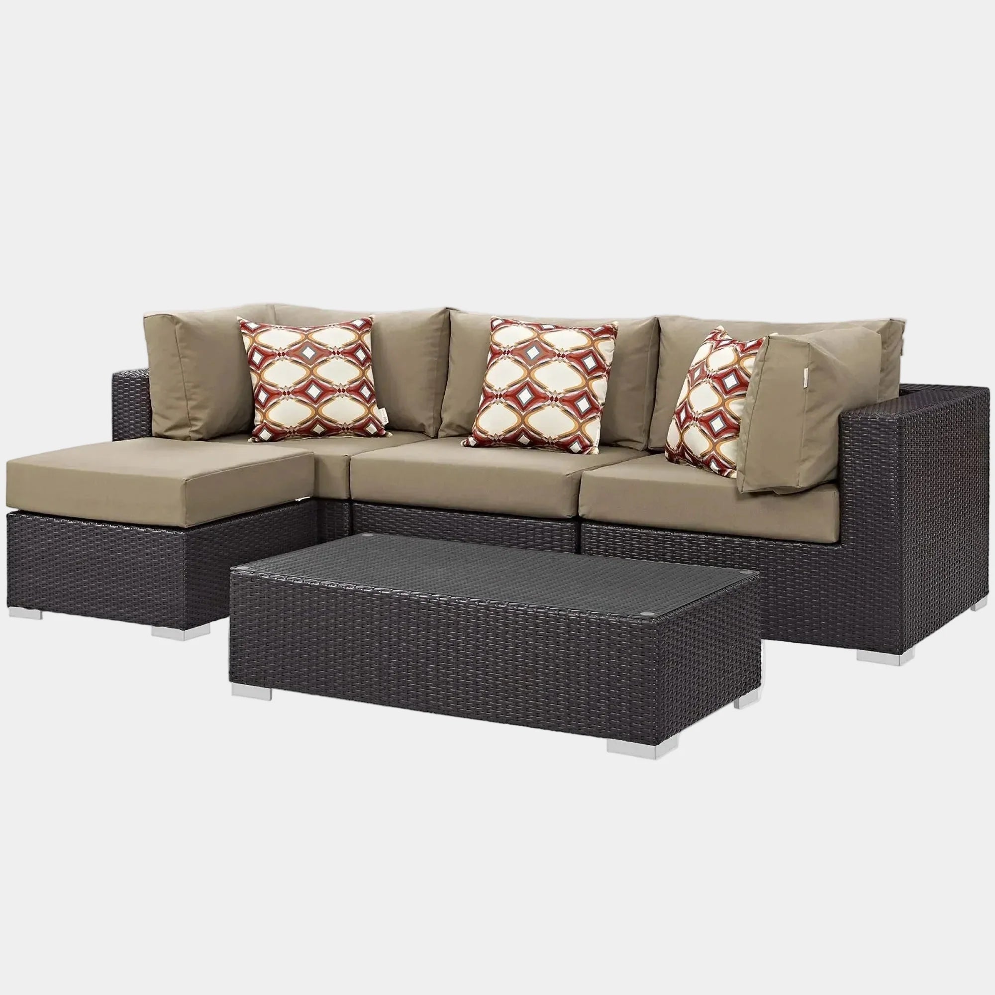 Convene 5 Piece Outdoor Sectional Set