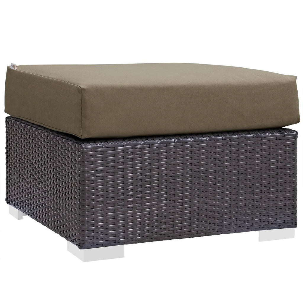 Convene 7 Piece Outdoor Sectional Set in Espresso Mocha