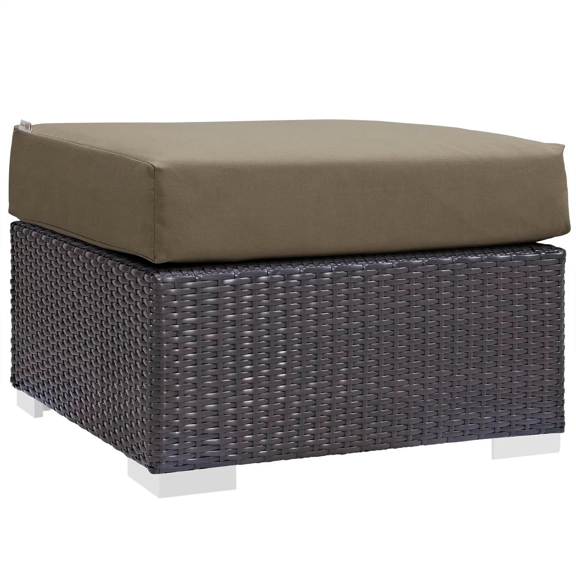 Convene 6 Piece Outdoor Sectional Set in Espresso Mocha