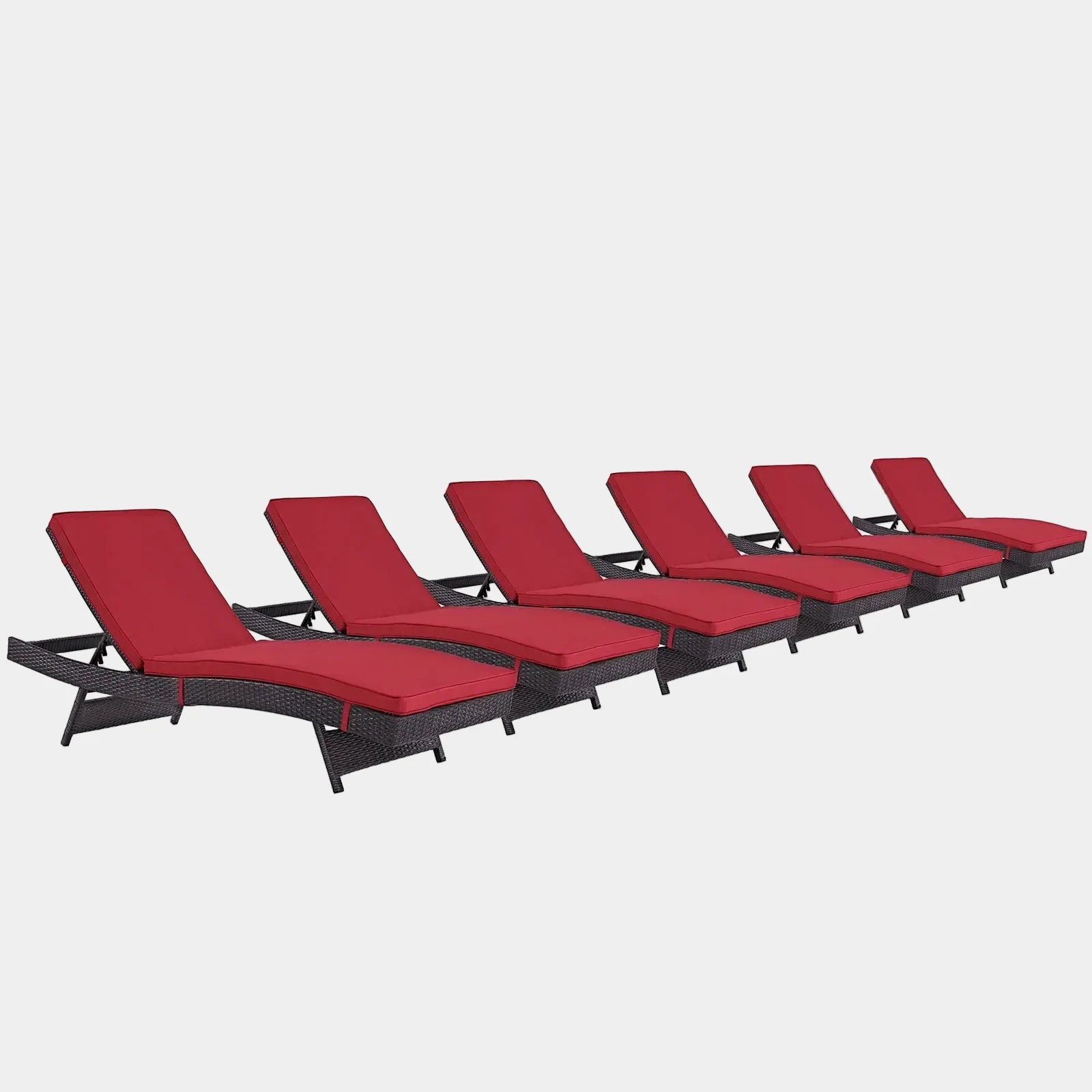 Convene Outdoor Patio Chaise Set of 6