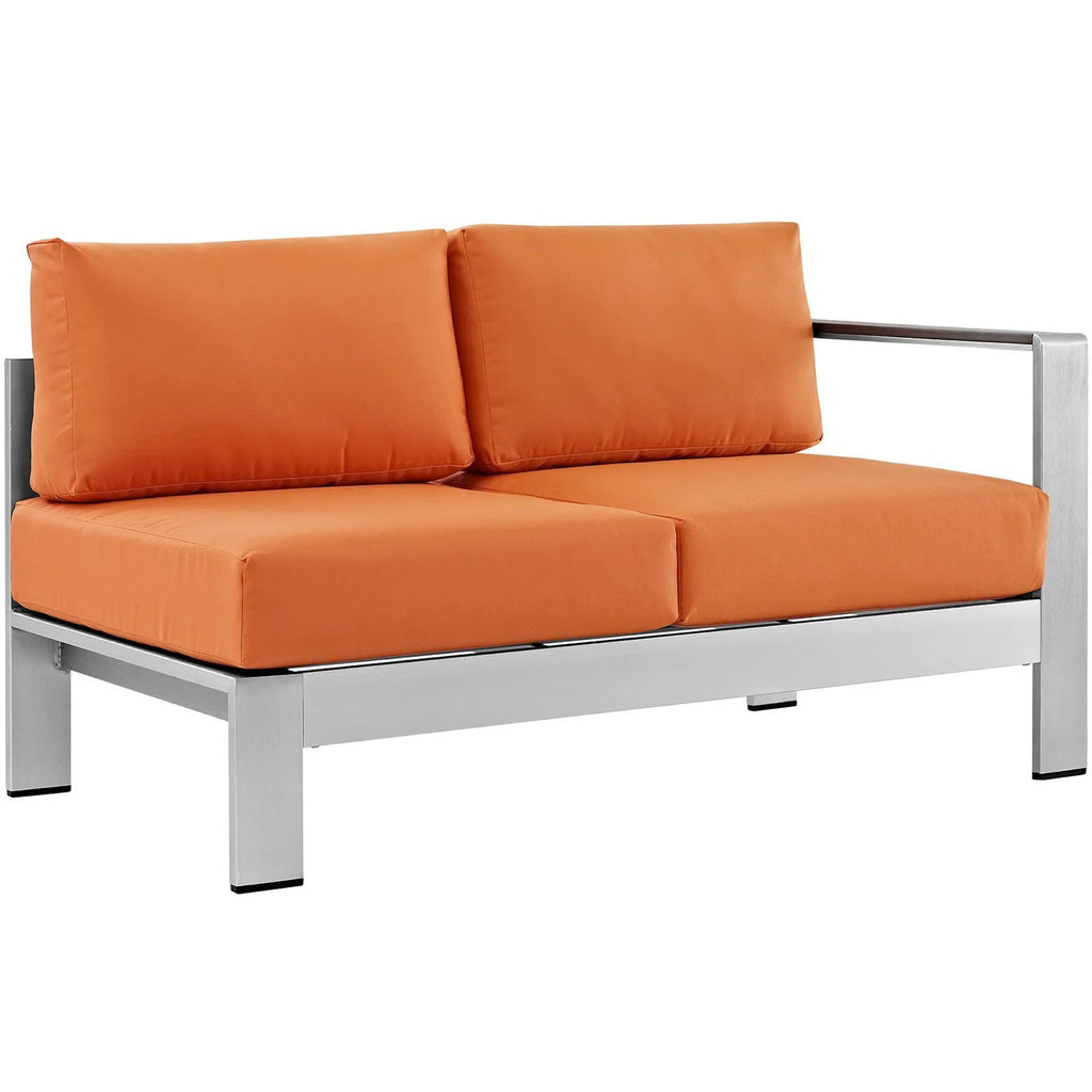 Shore 4 Piece Outdoor Aluminum Sectional Sofa