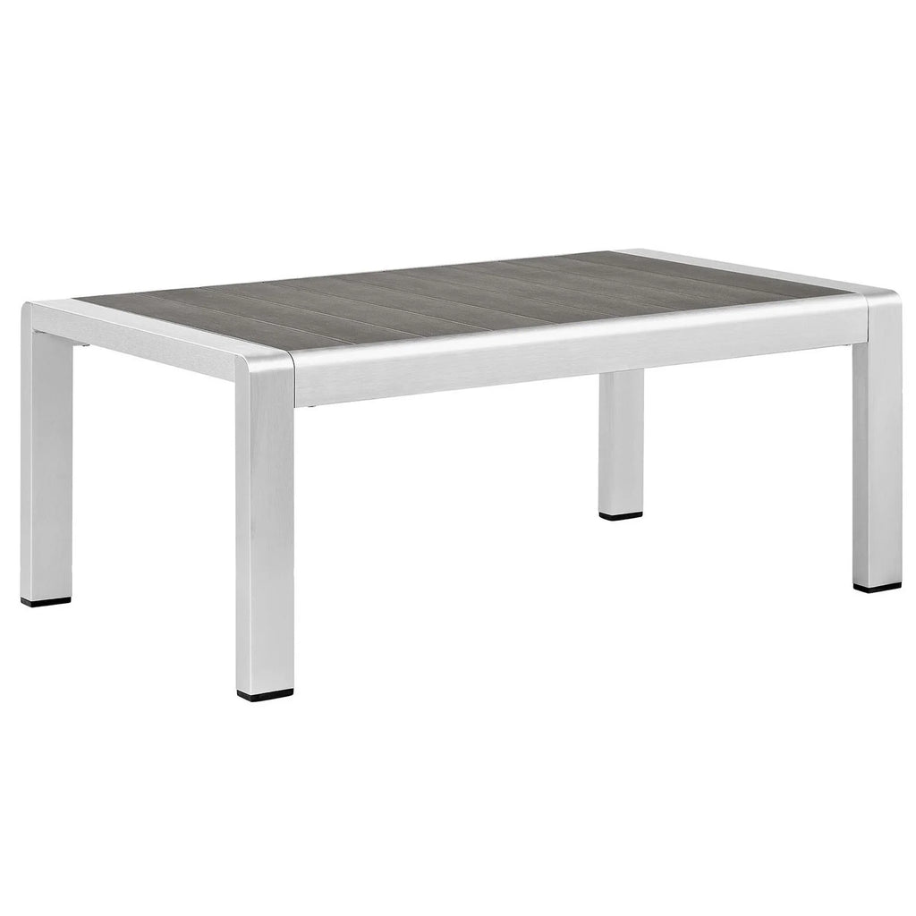 Shore 4 Piece Outdoor Aluminum Sectional Sofa