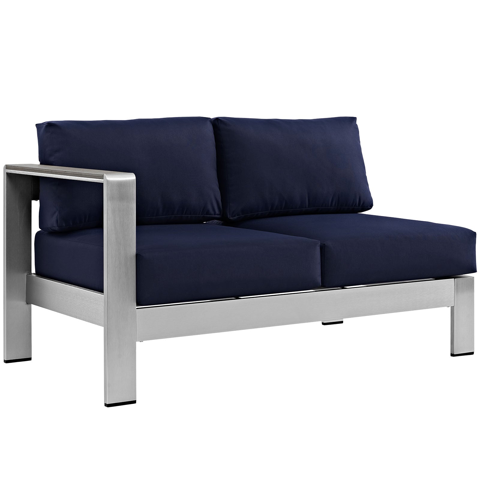 Shore 5 Piece Outdoor Aluminum Sectional Sofa Set