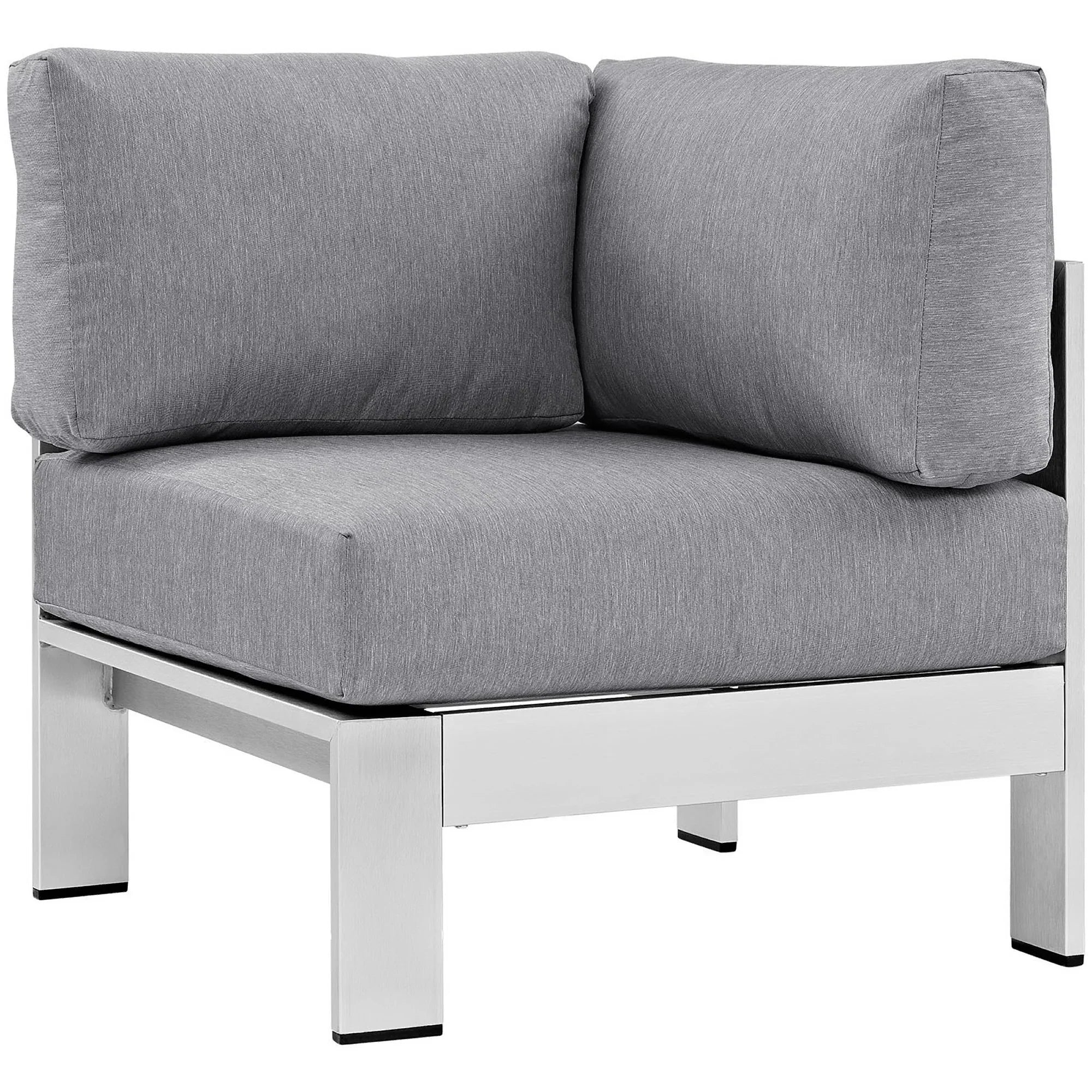 Shore 6 Piece Outdoor Aluminum Sectional Sofa Set