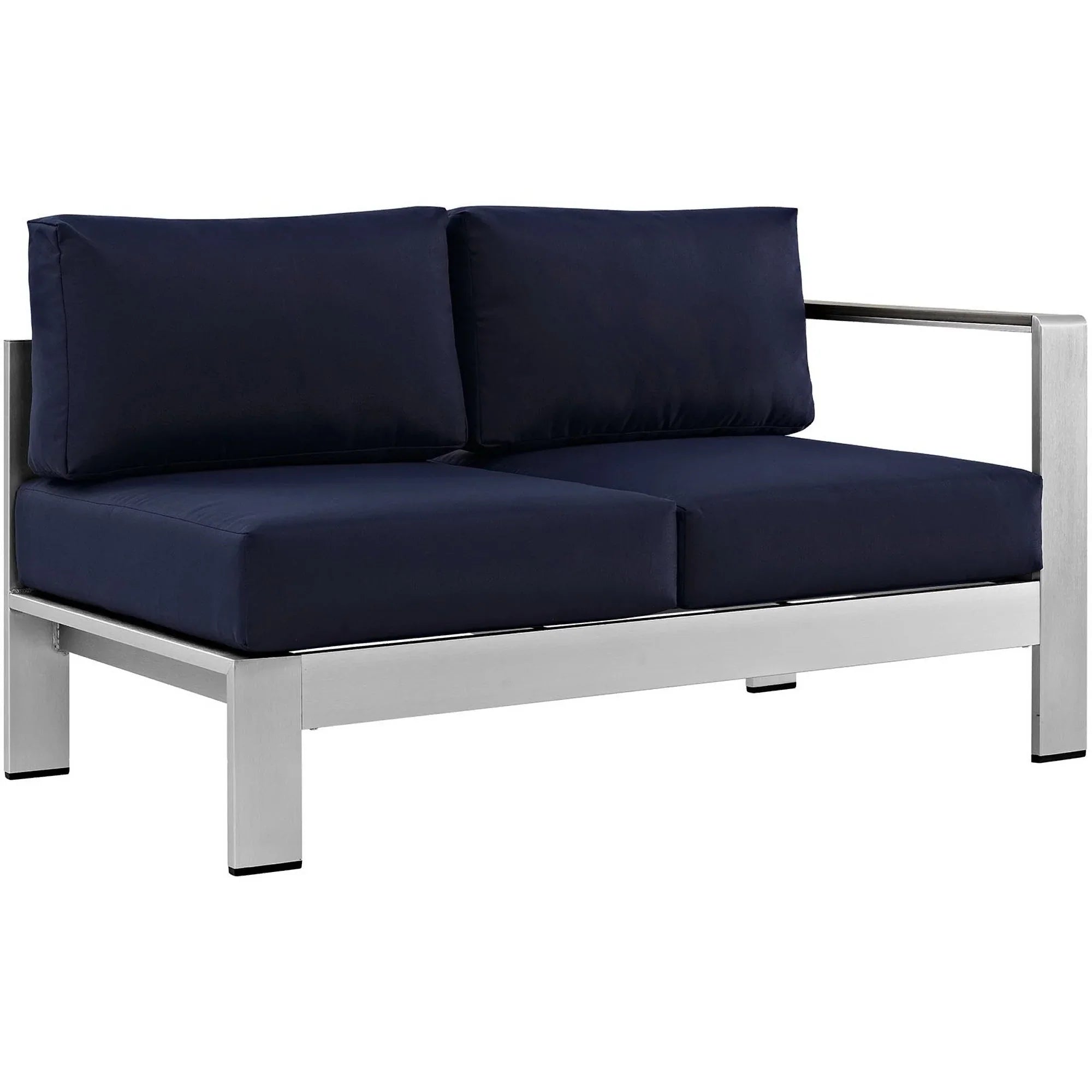 Shore 7 Piece Outdoor Aluminum Sectional Sofa Set