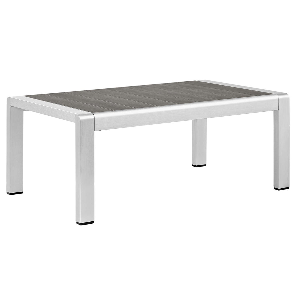 Shore 4 Piece Outdoor Aluminum Sectional Sofa Set