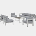 Shore 7 Piece Outdoor Sectional Sofa Set