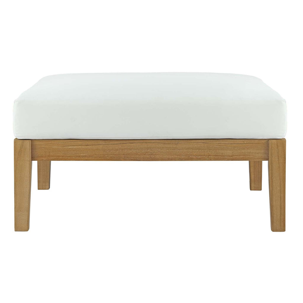 Bayport 6 Piece Outdoor Patio Teak Set in Natural White