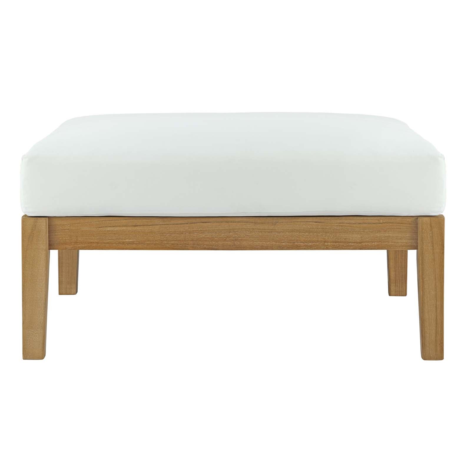 Bayport 6 Piece Outdoor Patio Teak Set in Natural White