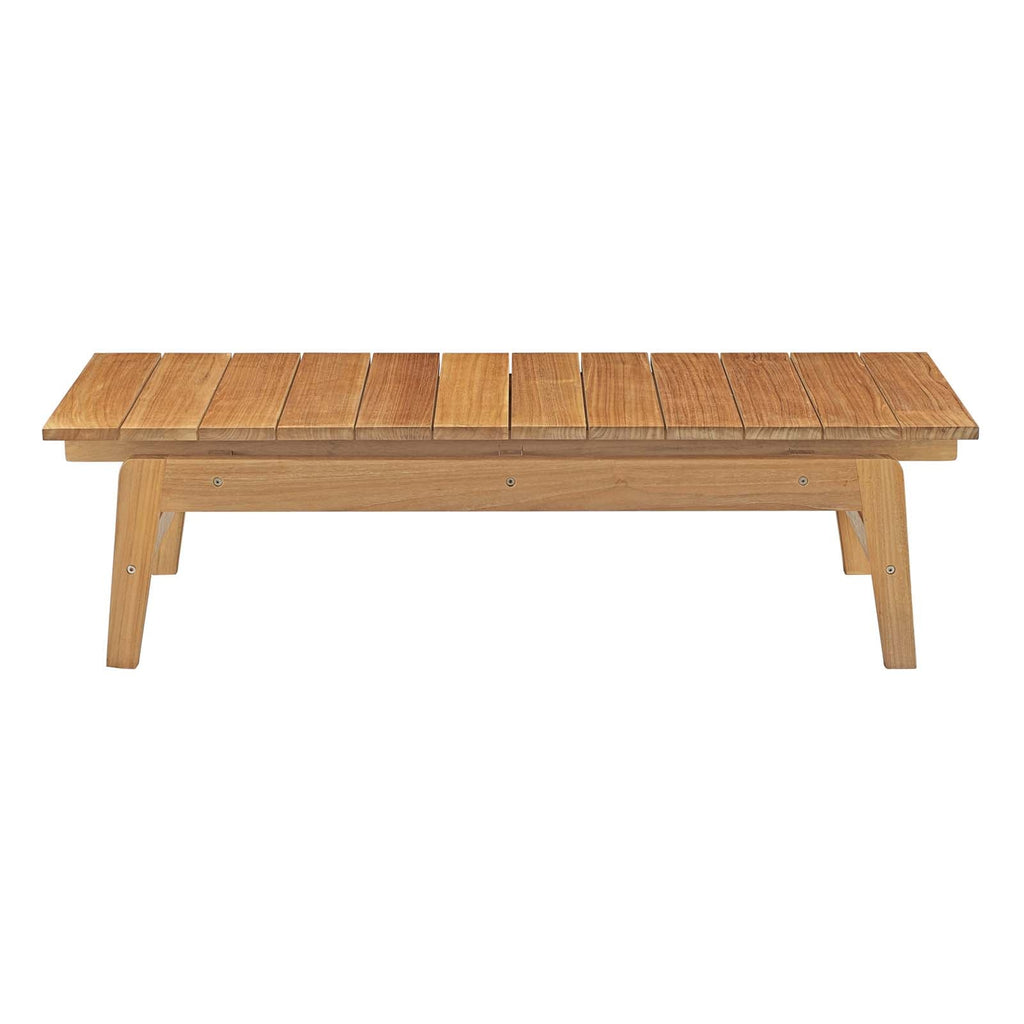 Bayport 6 Piece Outdoor Patio Teak Set in Natural White
