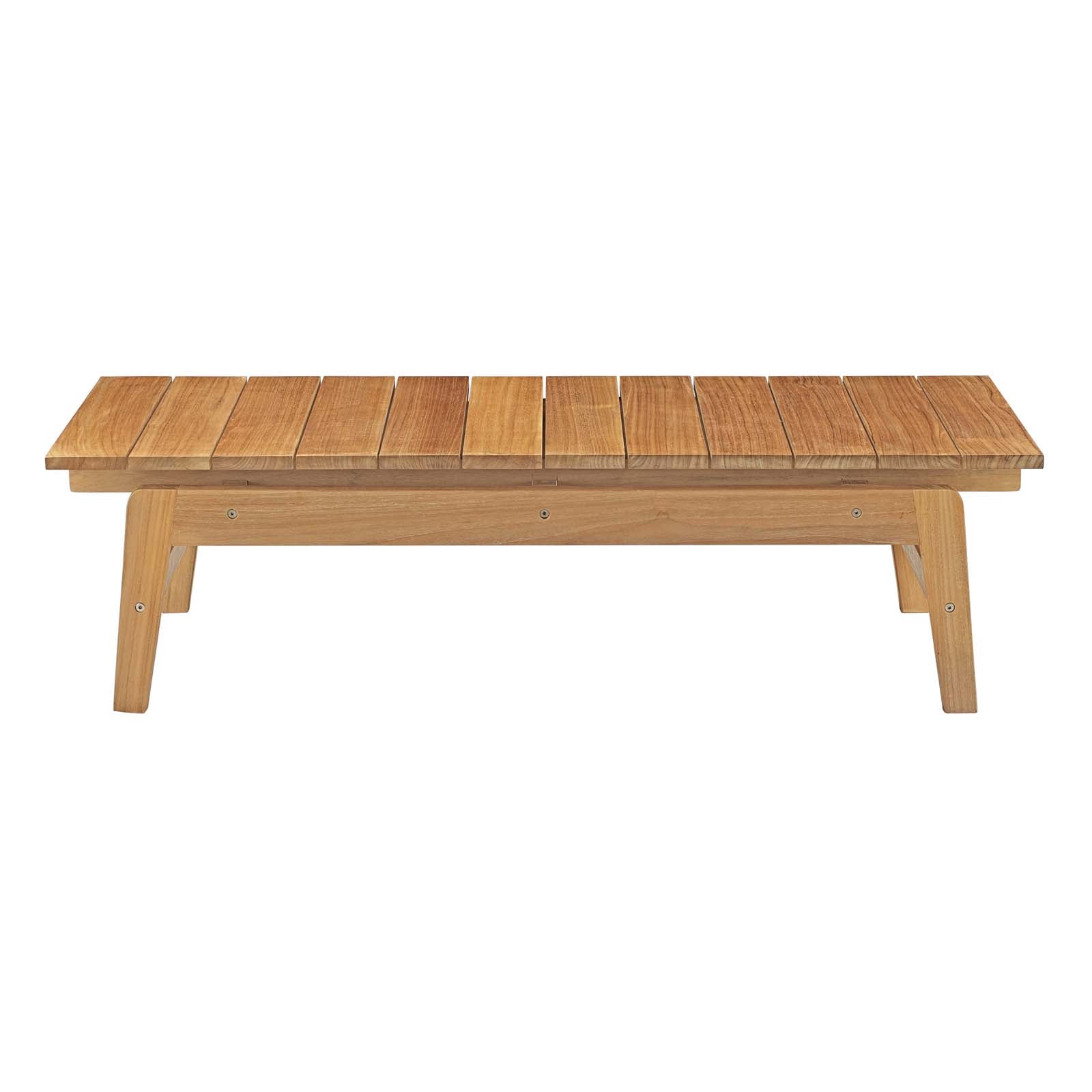 Bayport 6 Piece Outdoor Patio Teak Set in Natural White
