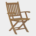 Marina Outdoor Patio Teak Folding Chair in Natural