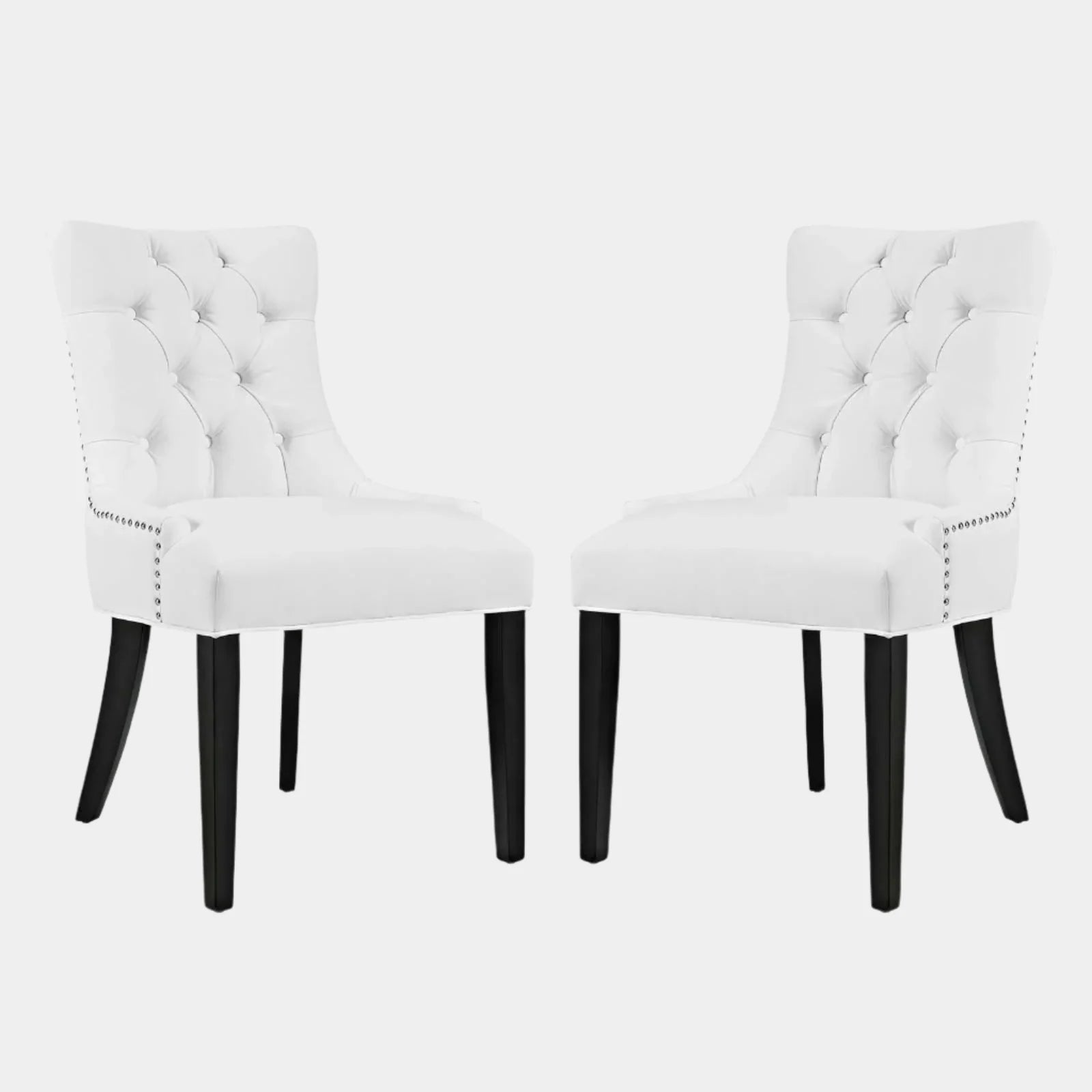 Regent Vinyl Dining Side Chair Set of 2