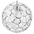 Etch Web Suspension Lamp Polished Steel by Tom Dixon