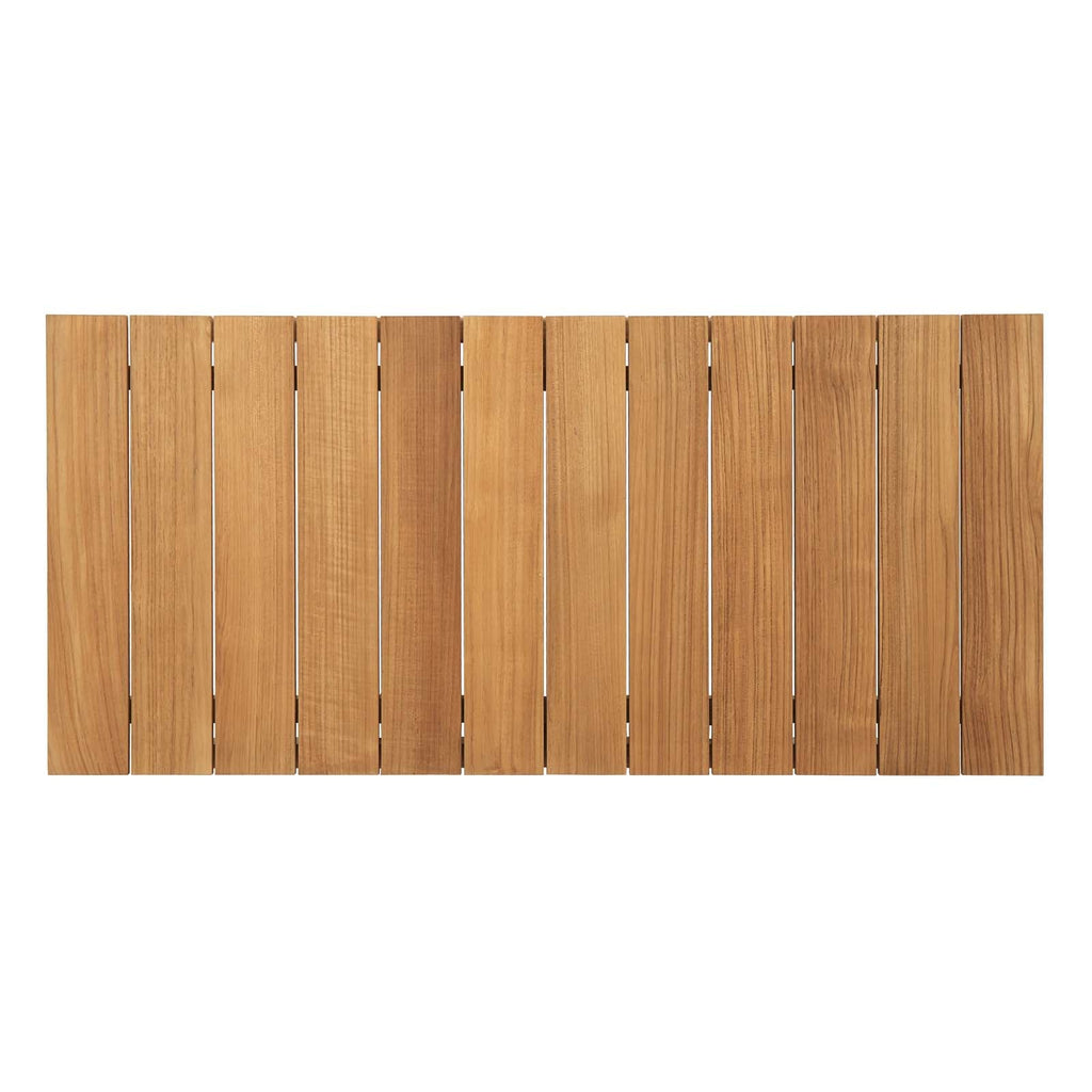 Bayport 4 Piece Outdoor Patio Teak Set in Natural White