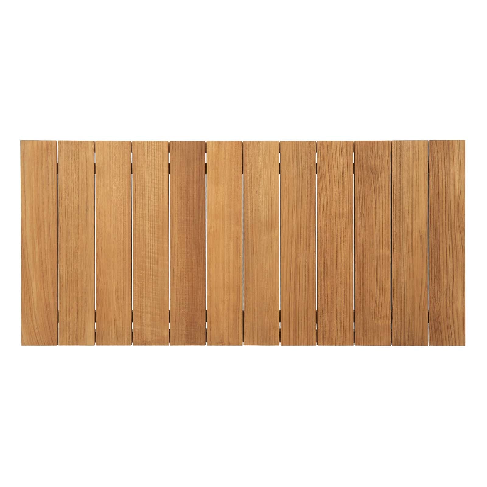 Bayport 6 Piece Outdoor Patio Teak Set in Natural White