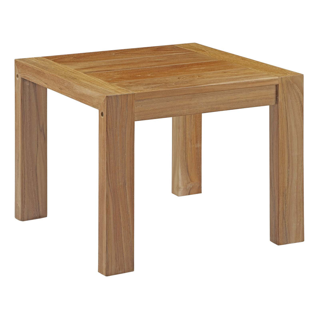 Bayport 3 Piece Outdoor Patio Teak Set in Natural White