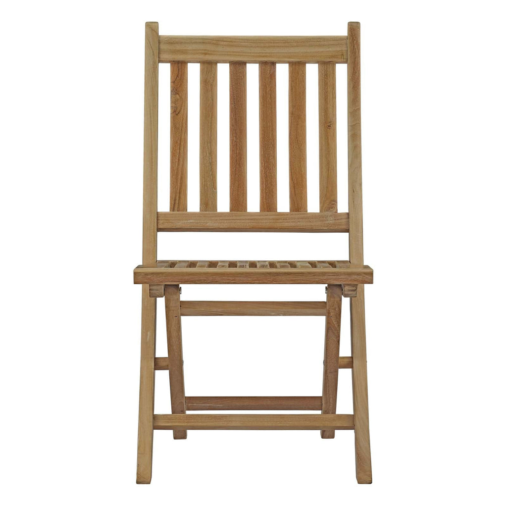 Marina 9 Piece Outdoor Patio Teak Dining Set in Natural