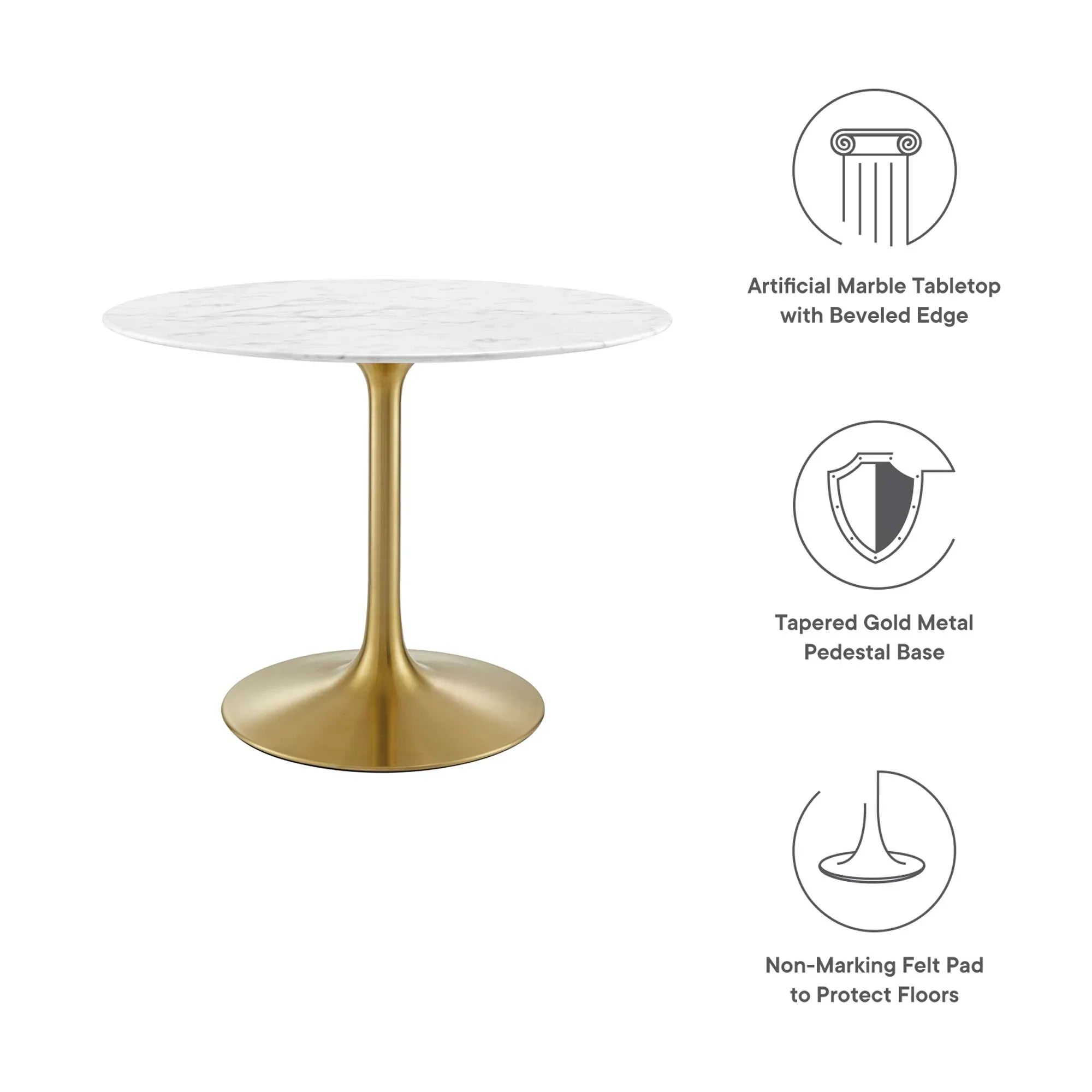 Lippa Round 40" Dining Table