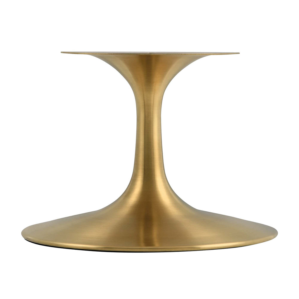 Oval-Shaped Wood Coffee Table