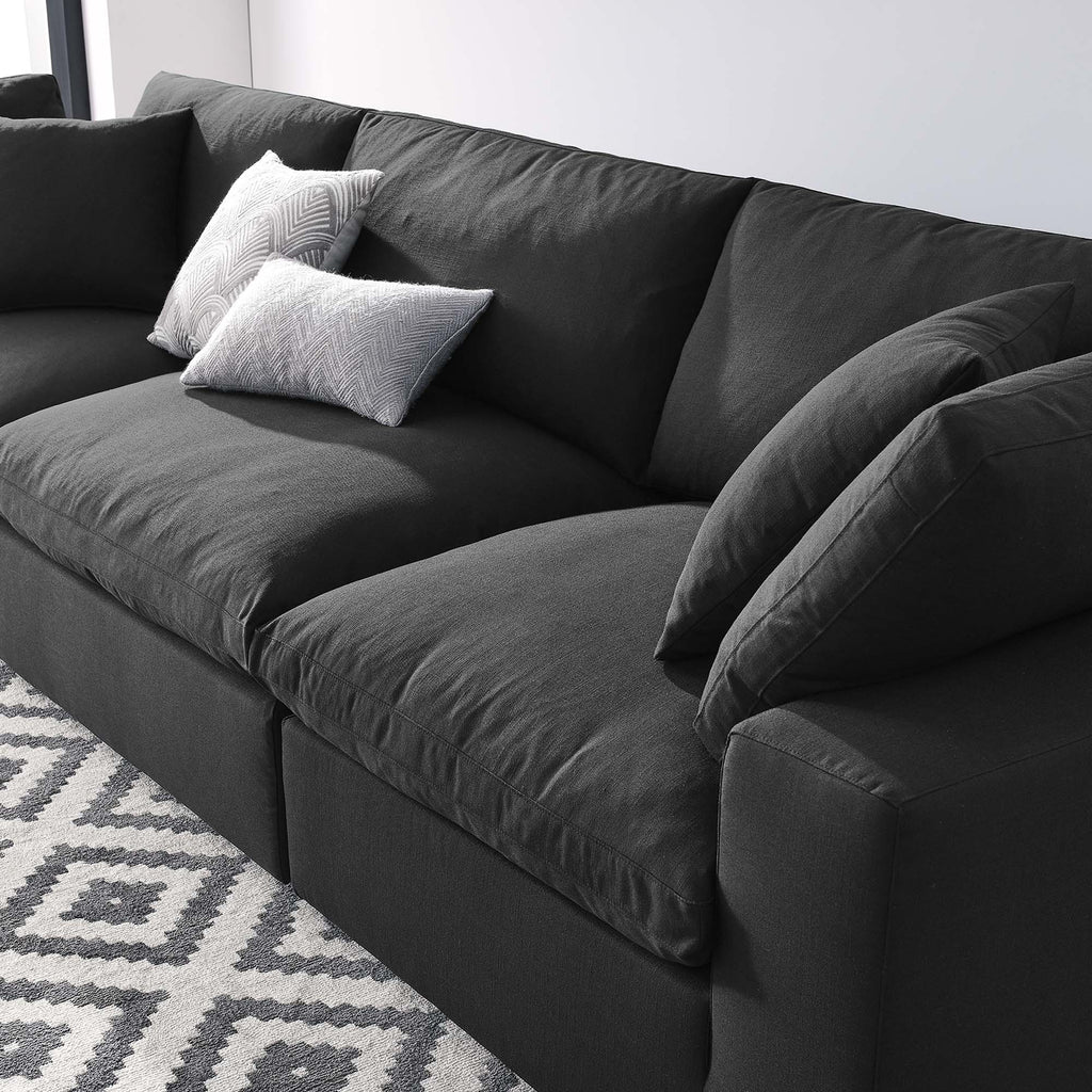 Commix 3 Piece Down Filled Overstuffed Sectional Sofa