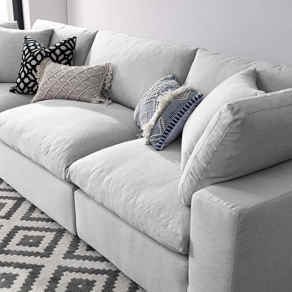 Commix 3 Piece Down Filled Overstuffed Sectional Sofa