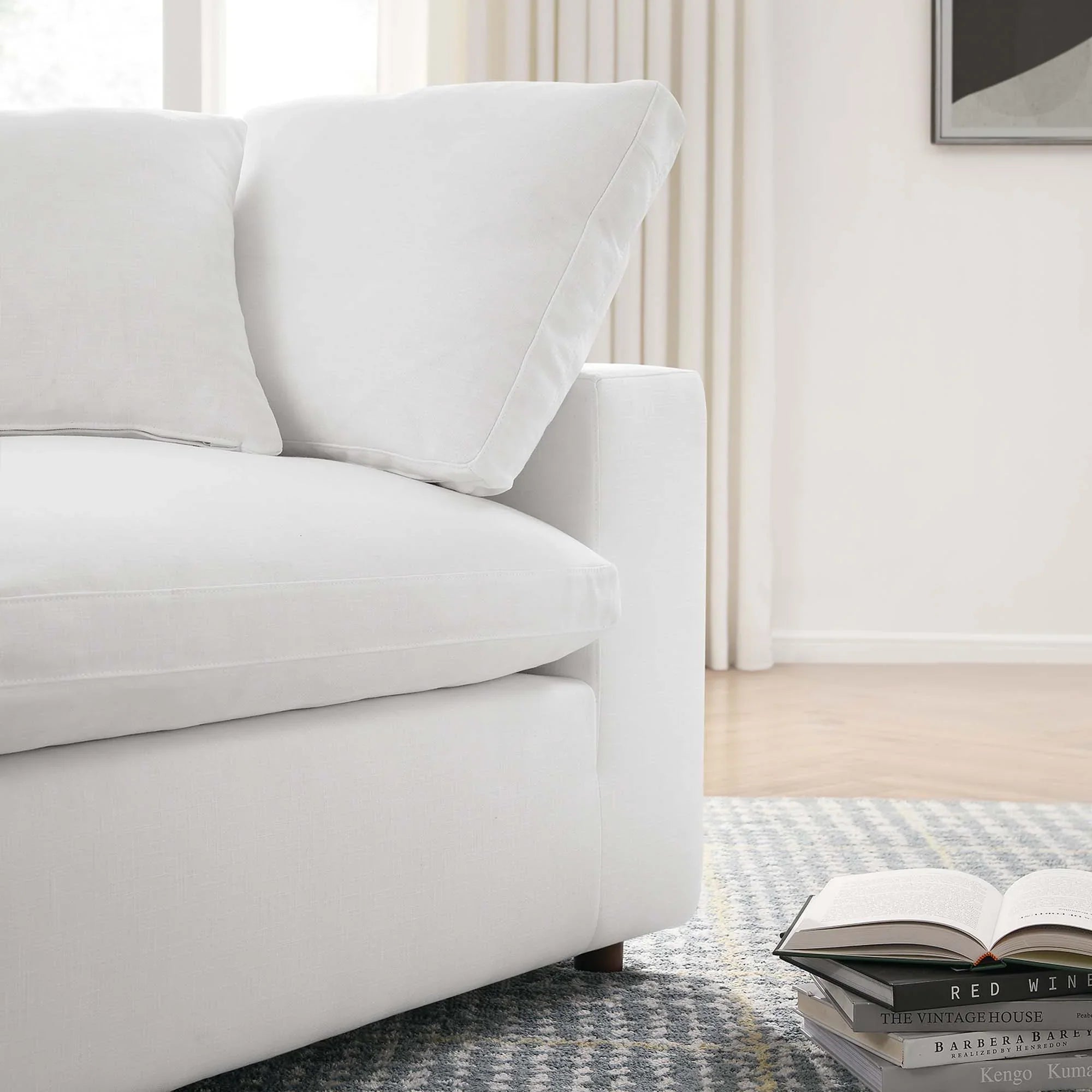 Commix 3 Piece Down Filled Overstuffed Sectional Sofa