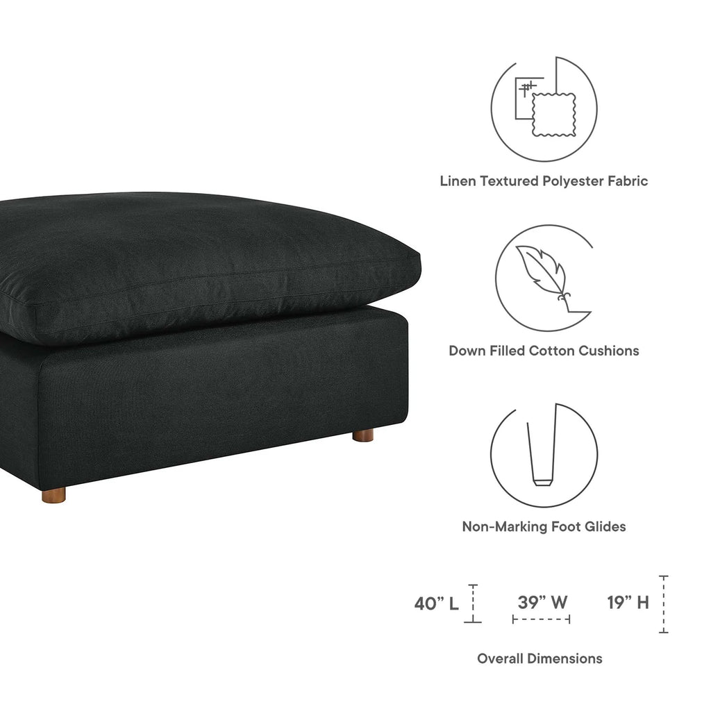 Commix 4 Piece Down Filled Overstuffed Sectional Sofa