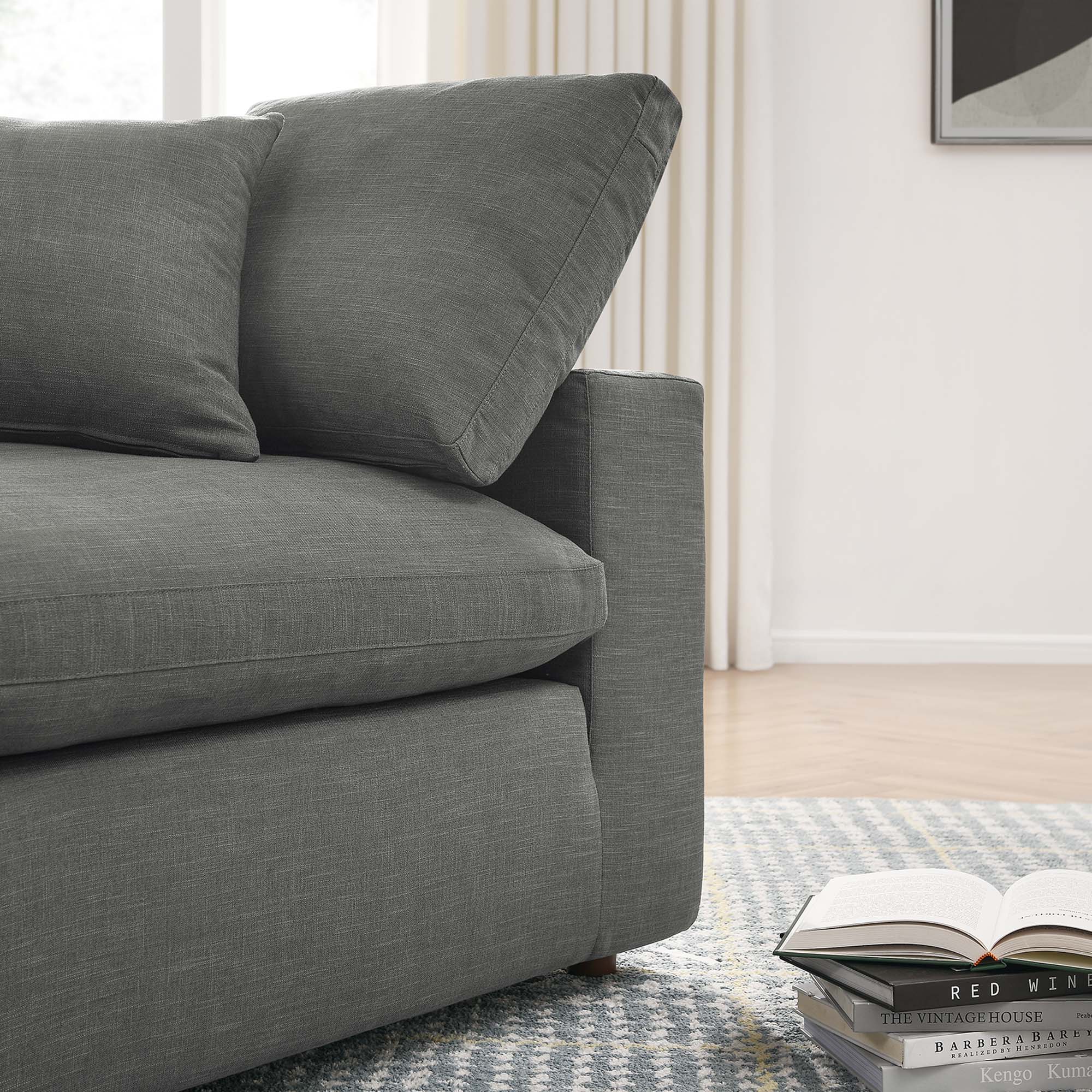 Commix 4 Piece Down Filled Overstuffed Sectional Sofa