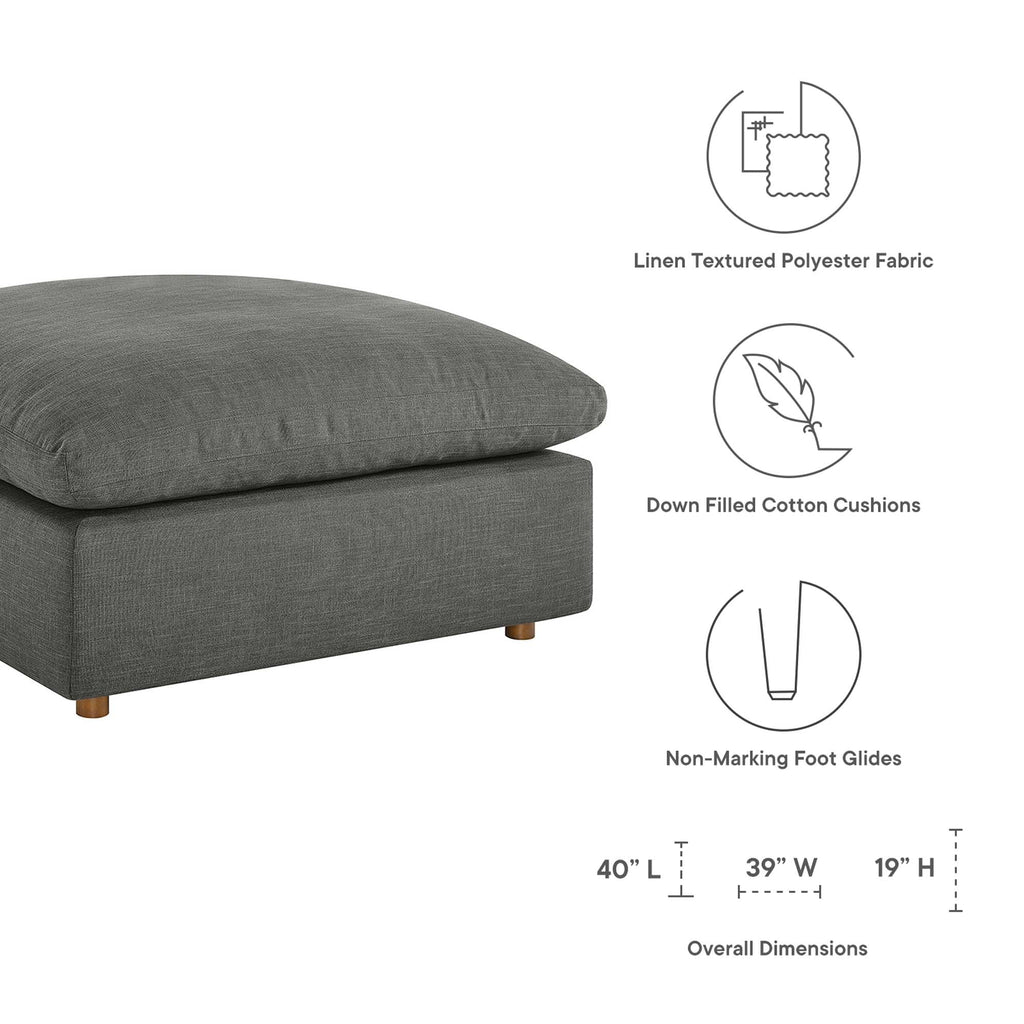 Commix 4 Piece Down Filled Overstuffed Sectional Sofa