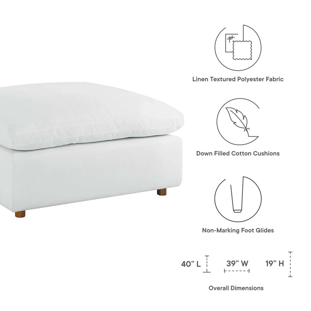 Commix 4 Piece Down Filled Overstuffed Sectional Sofa