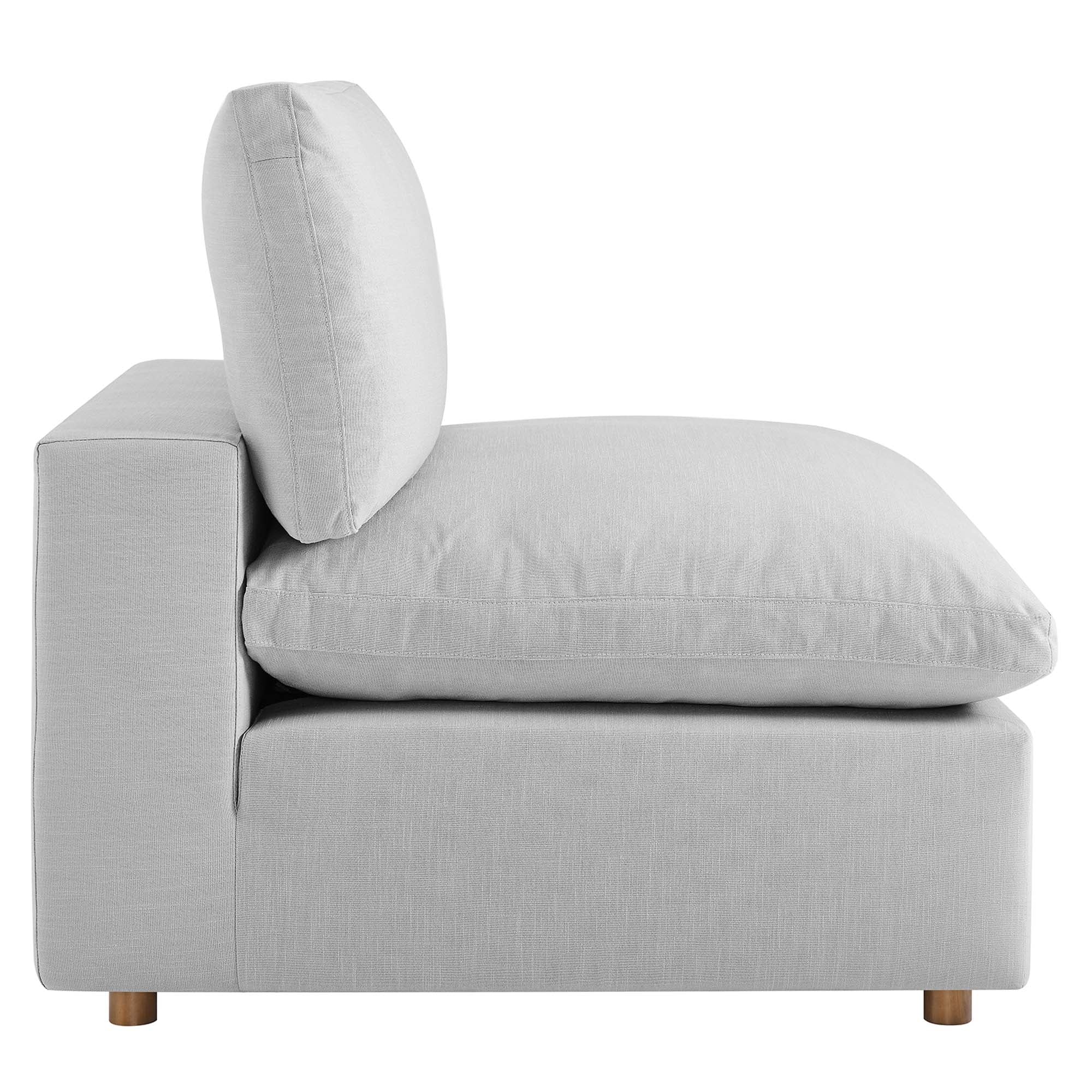 Commix 5-Piece Down Filled Overstuffed Armless Sectional Sofa
