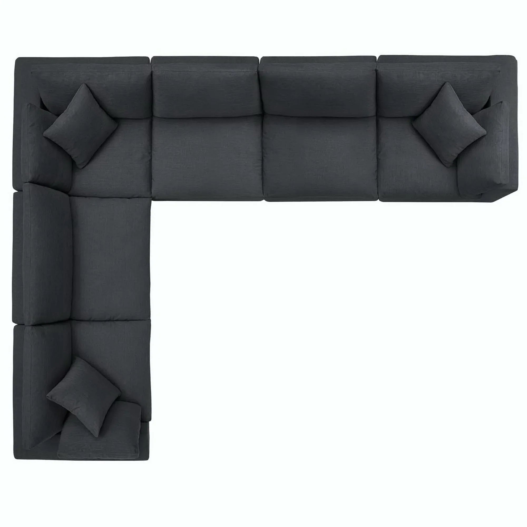 Commix 6 Piece Down Filled Overstuffed Sectional Sofa