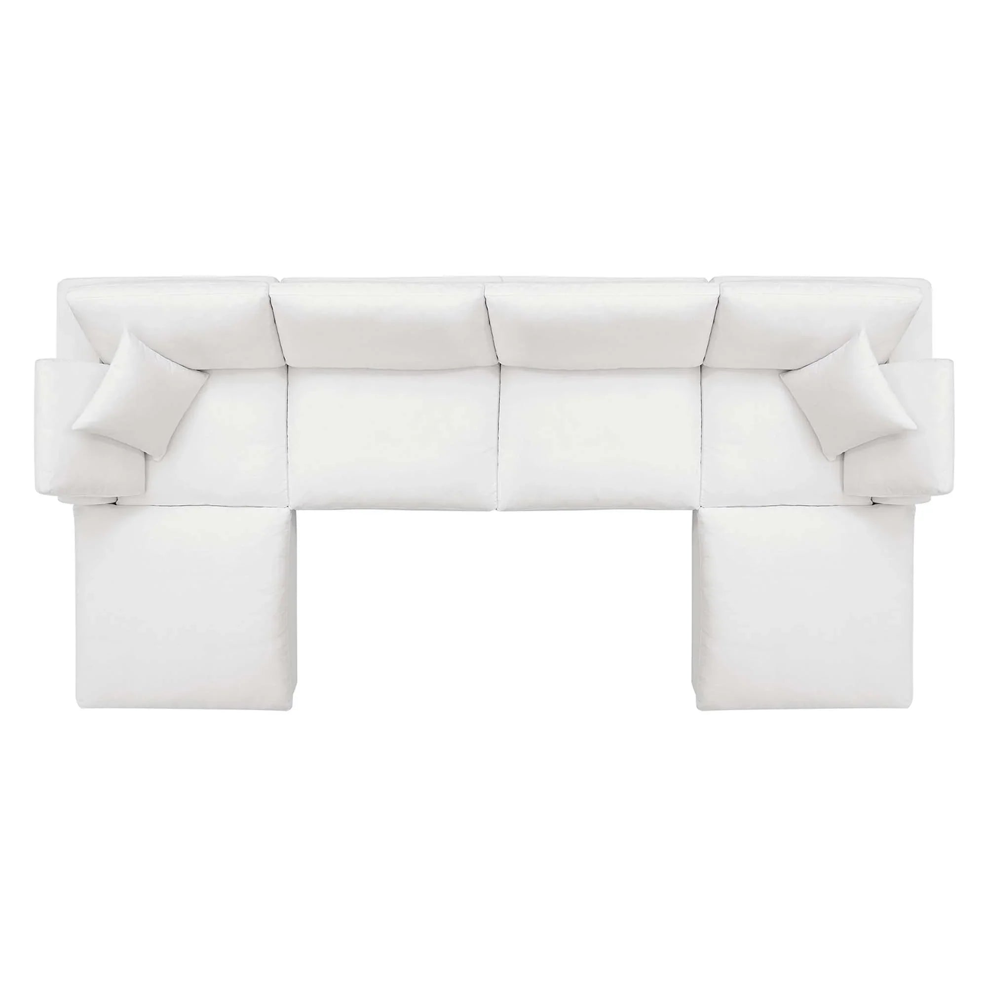 Commix 6-Piece Down Filled Overstuffed Sectional Sofa