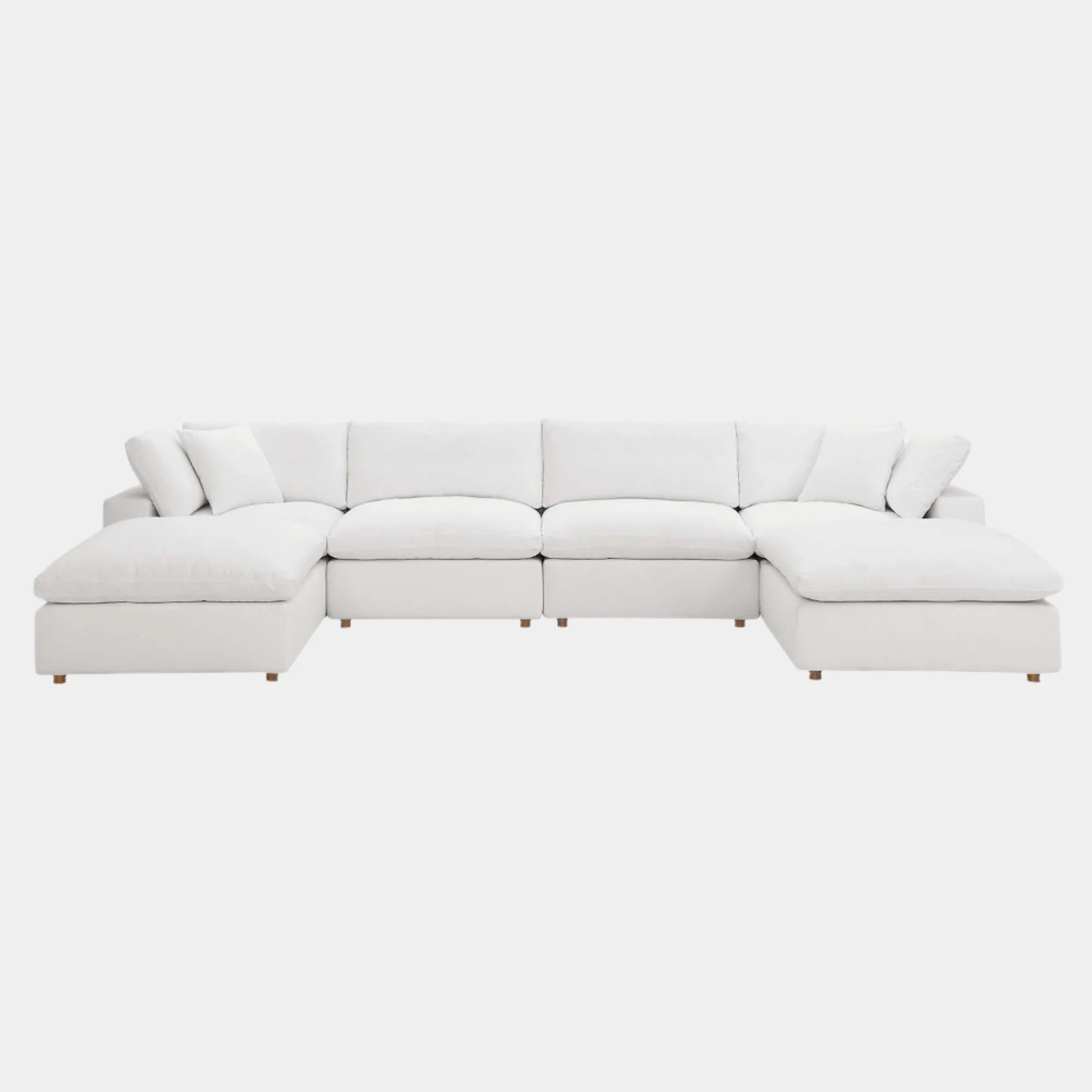 Commix 6-Piece Down Filled Overstuffed Sectional Sofa
