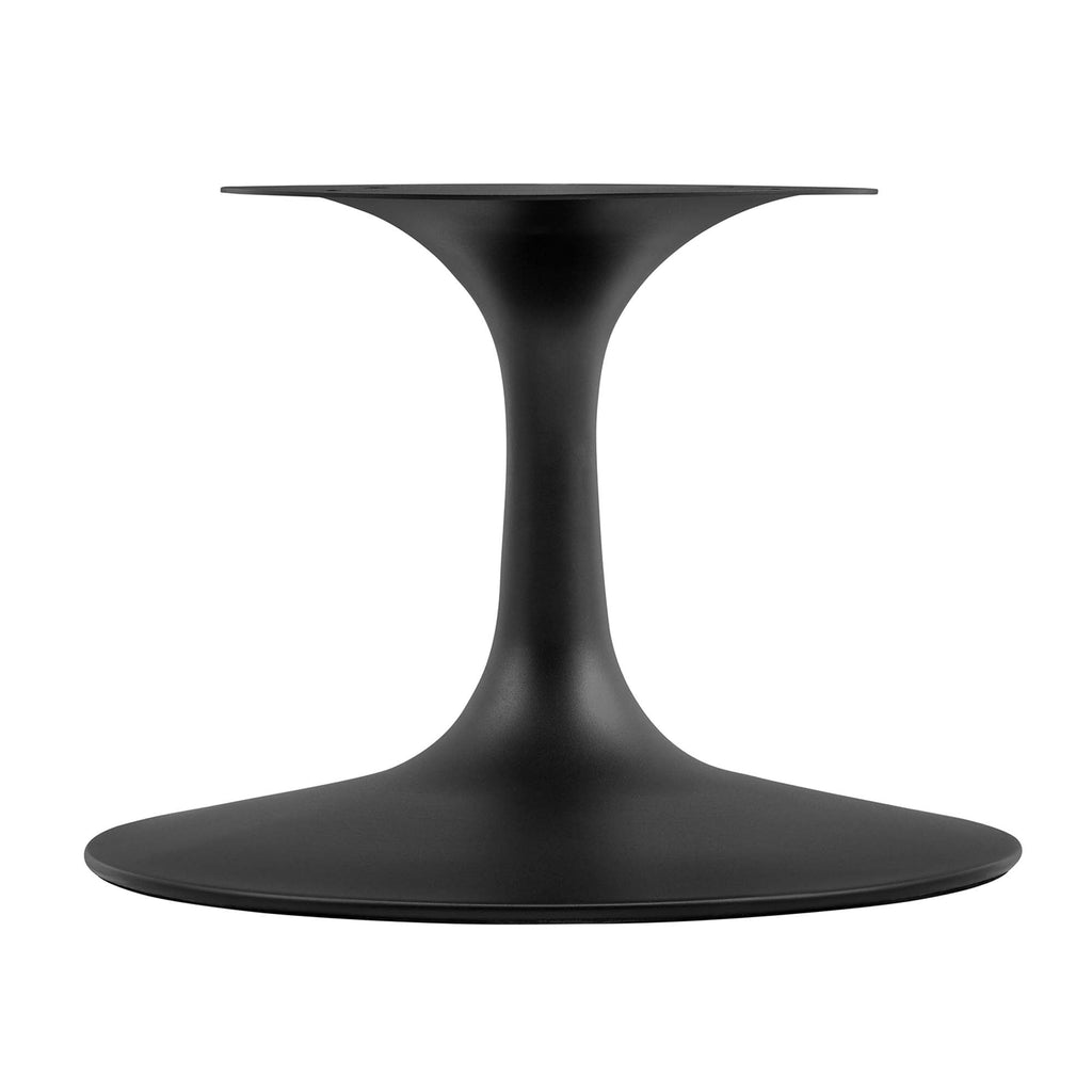 Oval-Shaped Wood Coffee Table