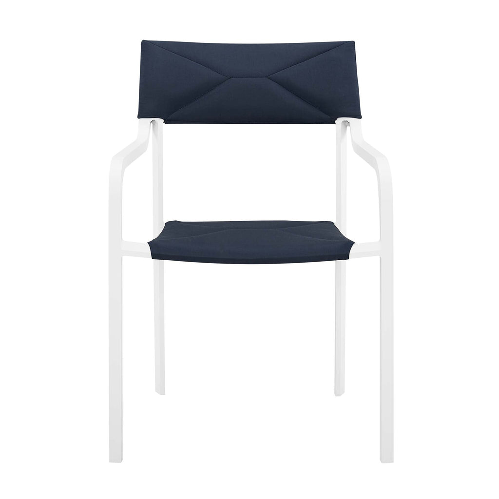 Raleigh Stackable Outdoor Patio Aluminum Dining Armchair